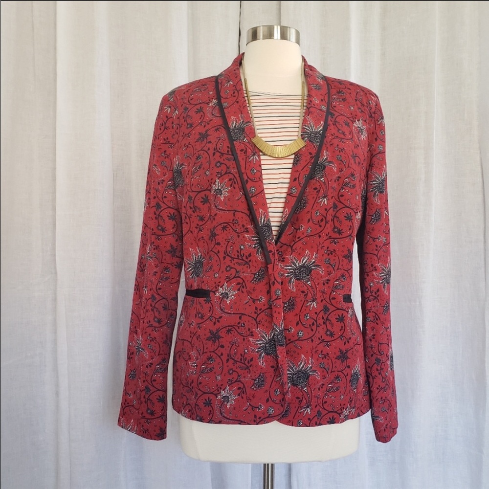 Anthropologie Berenice Print Blazer Jacket - Size Small